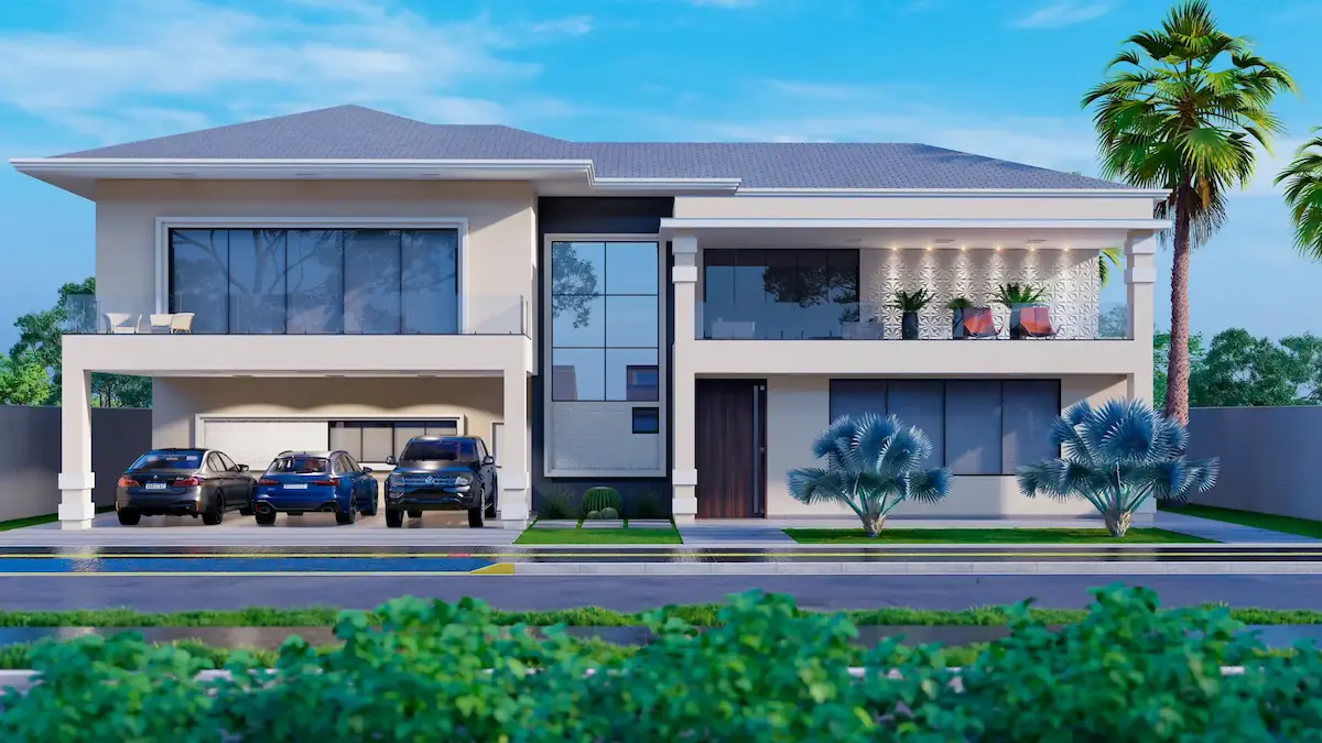 Fachada de Casa Moderna de Alto Padrão em Guaíra